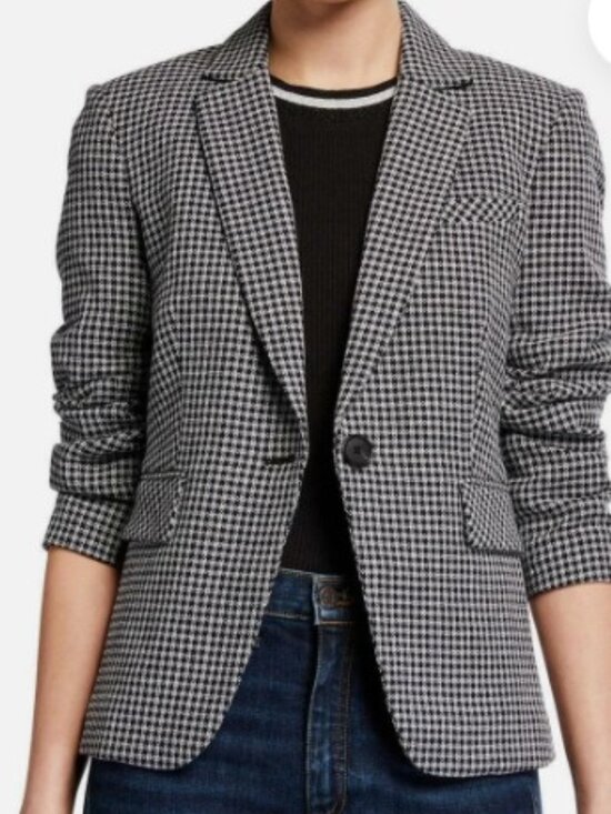 Veronica Beard Jackets & Blazers - Veronica Beard Schoolboy Houndstooth Blazer Size 0 XS EUC No flaws